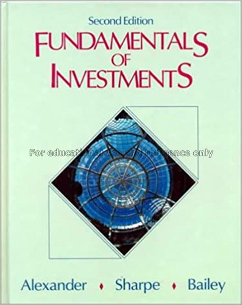Investments /  William F. Sharpe, Gordon J. Alexan...