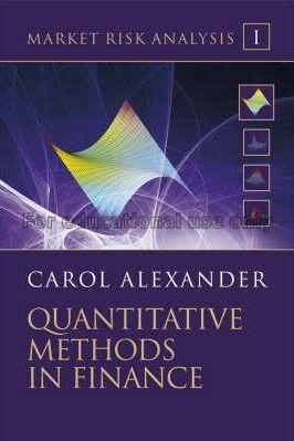 Quantitative methods in finance / Terry J. Watsham...