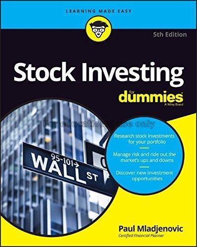 Stock investing for dummies / Paul Mladjenovic...