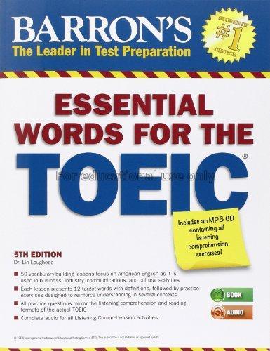 Barron's essential words for the TOEIC /Lin Loughe...