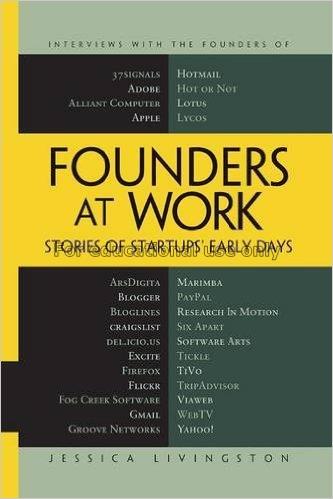 Founders at work: stories of startups' early days ...