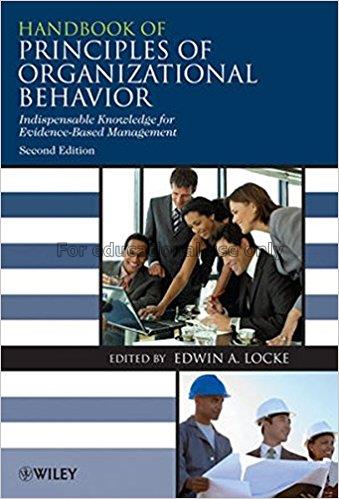 Handbook of principles of organizational behavior ...