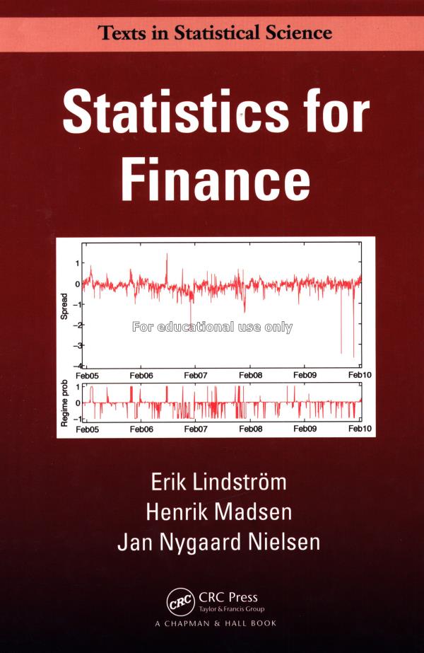 Statistics for finance /  Erik Lindström Lund Univ...