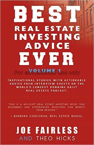 Best real estate investing advice ever /Joe Fairle...
