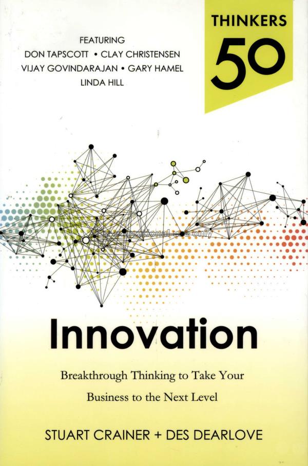Thinkers 50 innovation :  breakthrough thinking to...