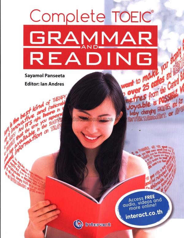 Complete TOEIC grammar and reading/ Sayamol Pansee...