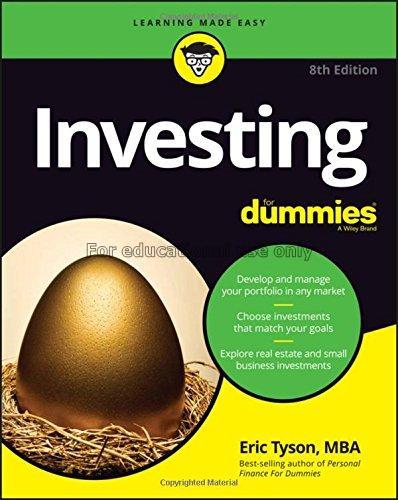 Investing / by Eric Tyson, MBA...