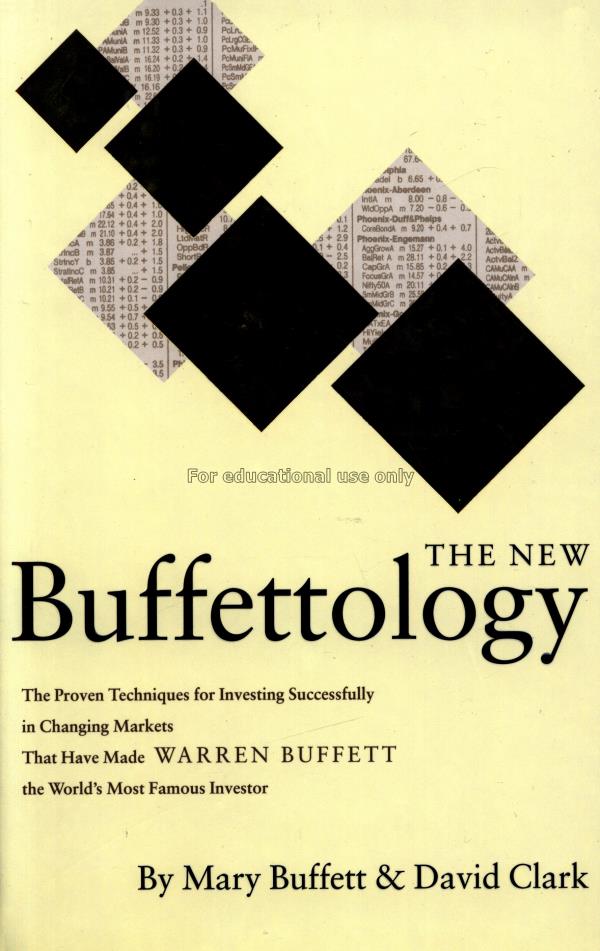The new Buffettology : the proven techniques for i...