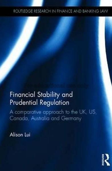 Financial stability and prudential regulation : a ...
