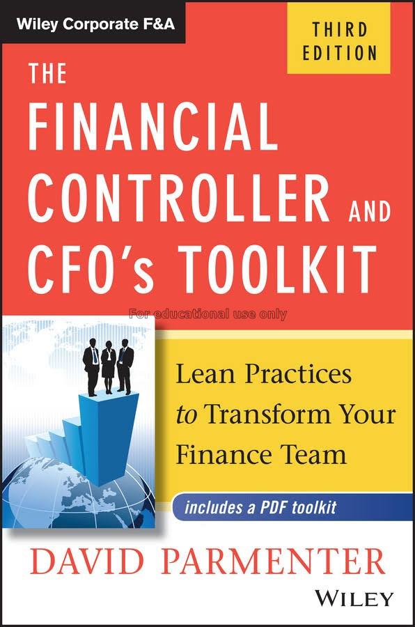 The Financial Controller and CFO's Toolkit : Lean ...