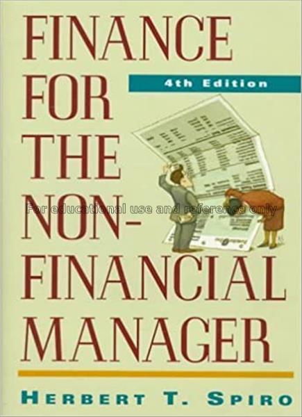 Finance for the nonfinancial manager / Herbert T. ...