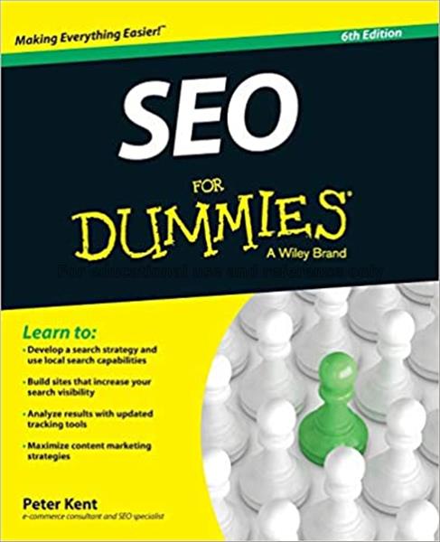 SEO for dummies /  by Peter Kent...