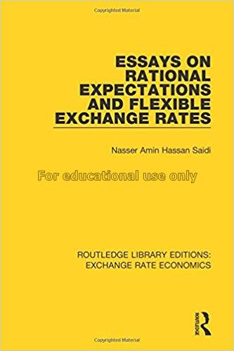 Essays on rational expectations and flexible excha...