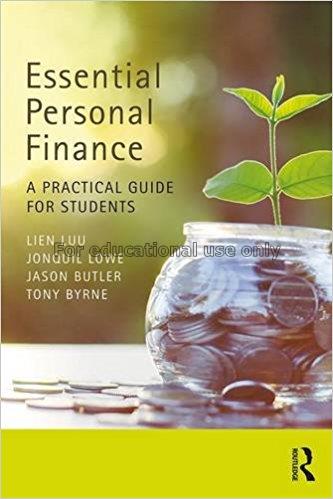 Essential personal finance : a practical guide for...