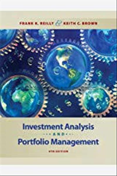 Investment analysis and portfolio management / Fra...