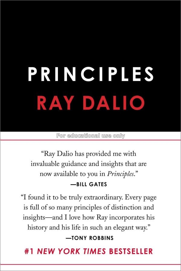 Principles : life & work / Ray Dalio...