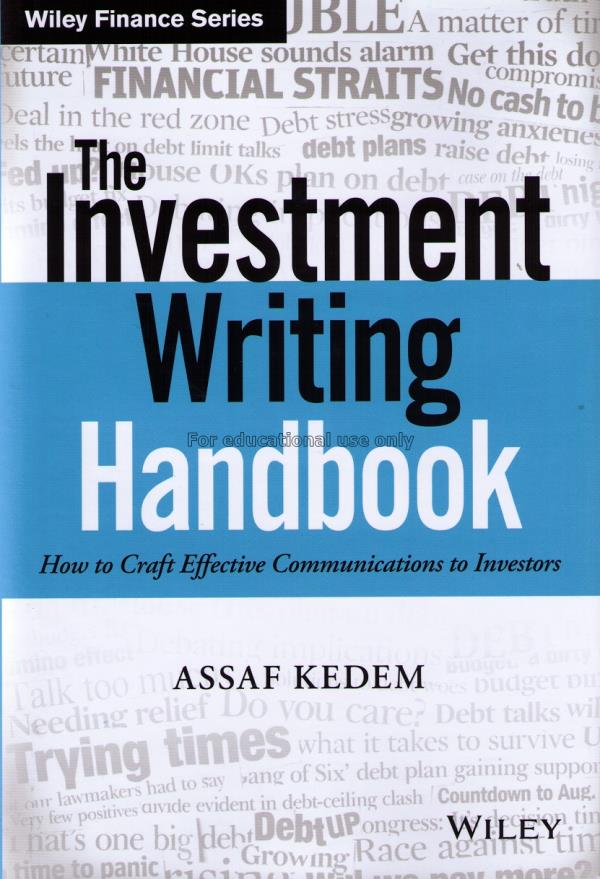 The investment writing handbook :  how to craft ef...