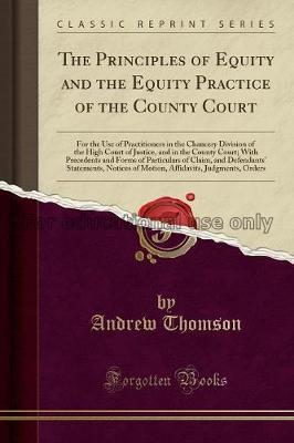 The principles of equity and the equity practice o...