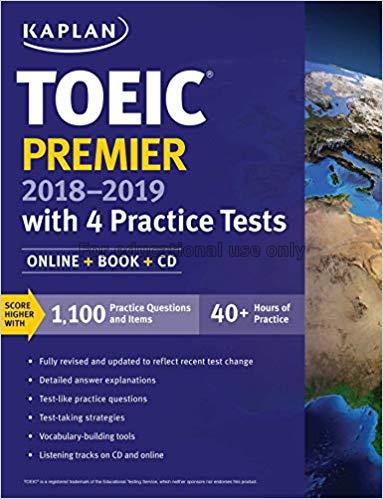 TOEIC premier 2018-2019 with 4 practice tests /Kap...