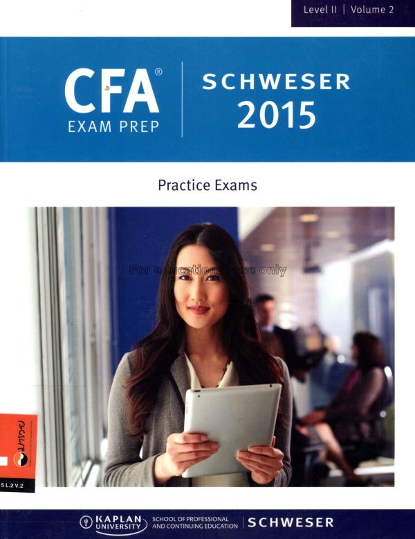 SchweserNotes for the CFA exam 2015 levell II volu...
