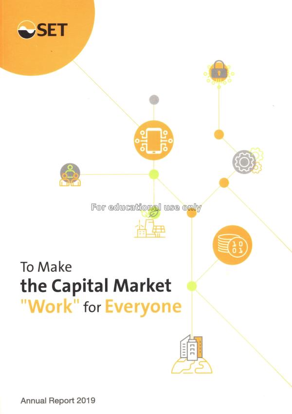 Annual report 2019 : To make the capaital market 