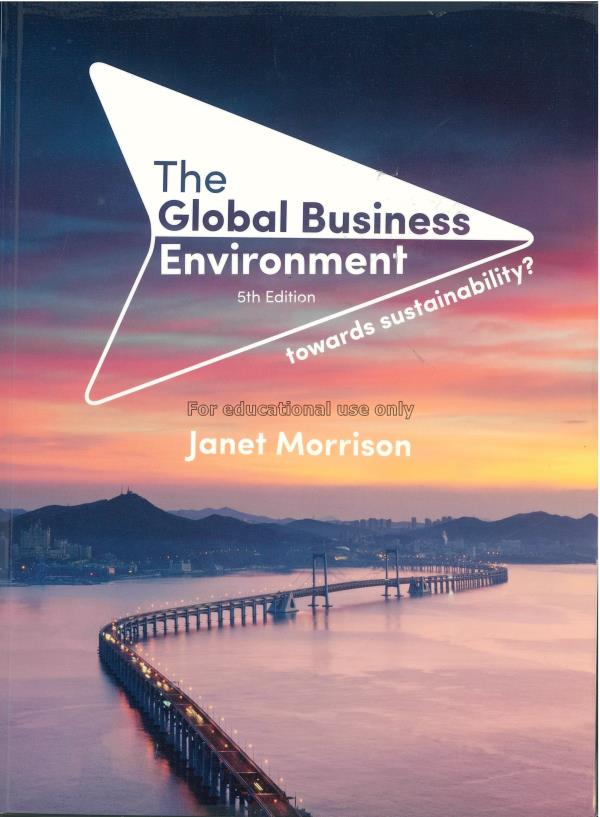 The global business environment :  towards sustain...
