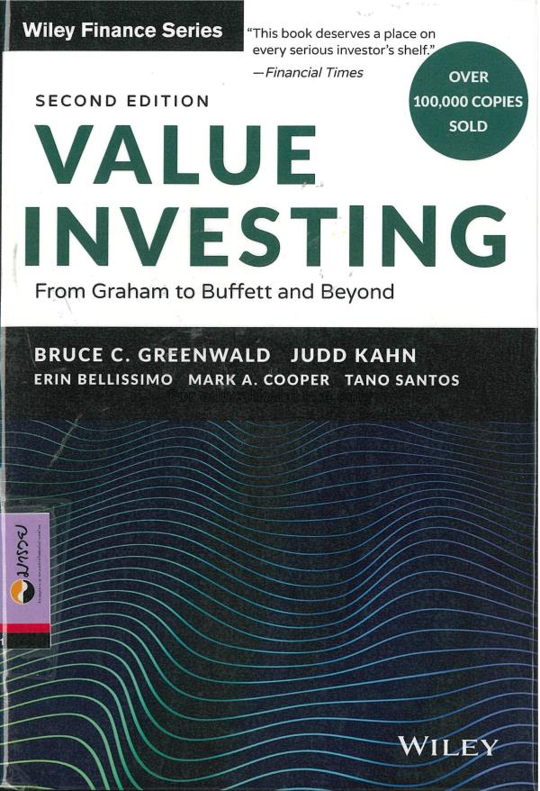 Value Investing : from Graham to Buffett and Beyon...