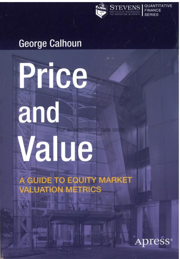  Price and value: a guide to equity market valuati...