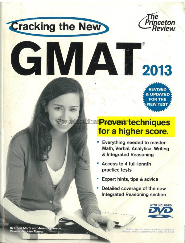 Cracking the GMAT / the Princeton Review...