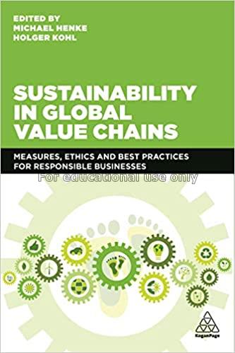 Sustainability in global value chains :  measures,...