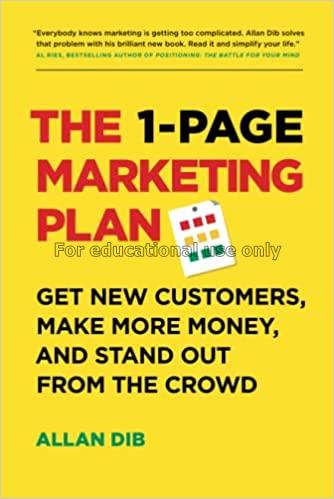 1-Page Marketing Plan /  Allan Dib...