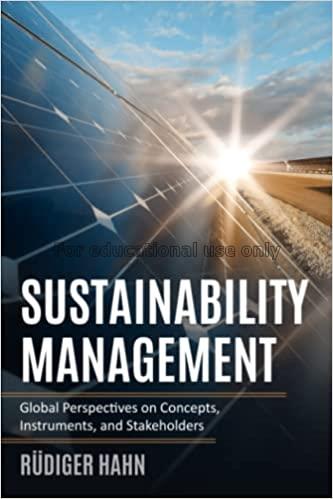 Sustainability management : global perspectives on...