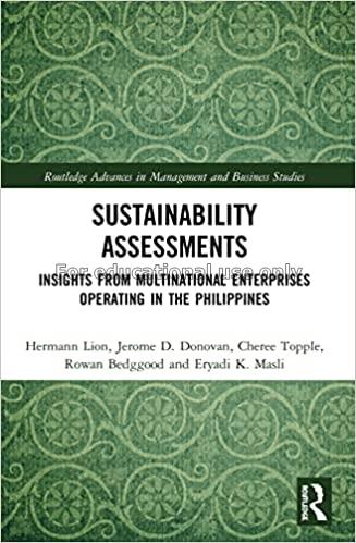 Sustainability Assessments: insight from mulitatio...