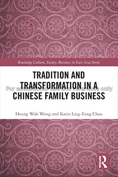 Tradition and transformation in a chinese family b...