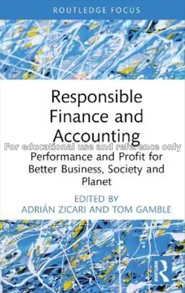 Responsible finance and accounting: performance an...