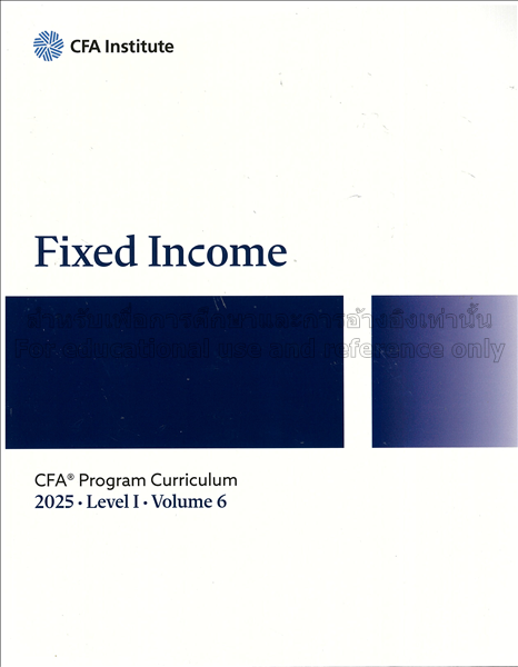 CFA program curriculum Level I volume 6 2025 : fix...