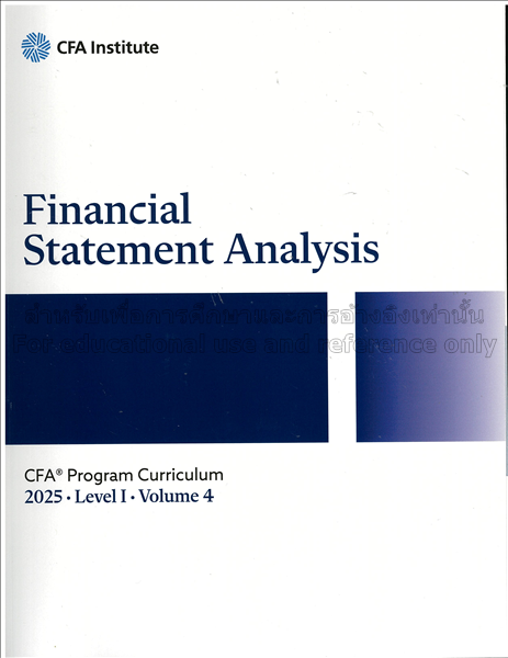 CFA program curriculum Level I volume 4 2025 : fin...