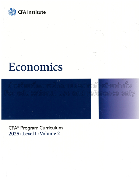 CFA program curriculum level I volume 2 2025 : Eco...