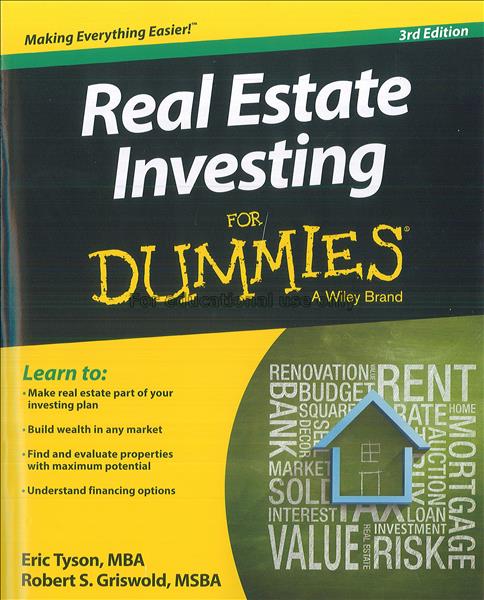 Real estate investing for dummies, 3rd edition / E...