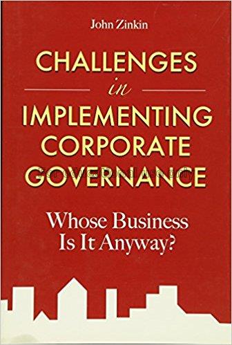 Challenges in implementing corporate governance : ...