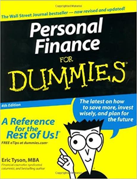 Personal finance for dummies / by Eric Tyson...