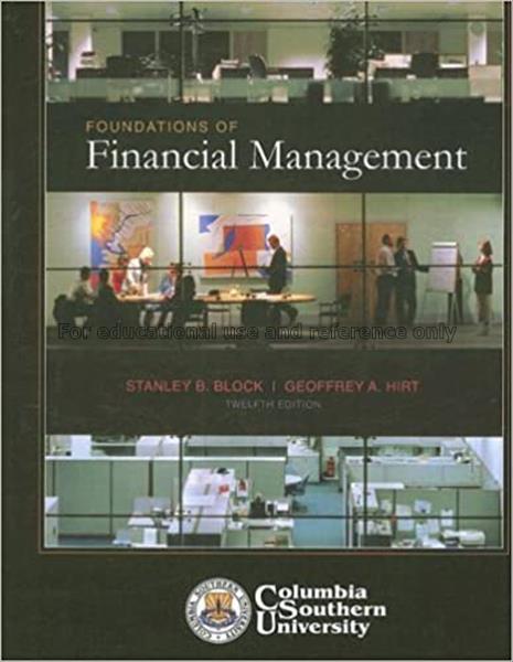 Foundations of financial management / Stanley B. B...