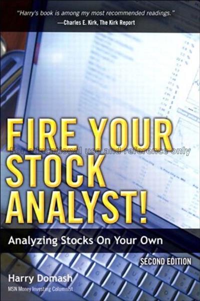 Fire your stock analyst! : analyzing stocks on you...