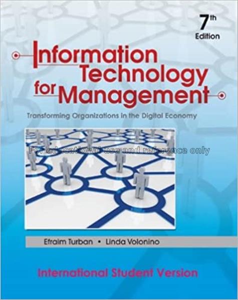 Information technology for management : transformi...