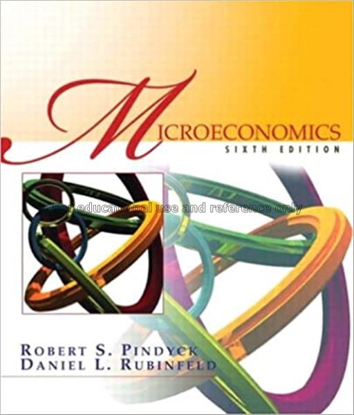 Microeconomics / Robert S. Pindyck, Daniel L. Rubi...