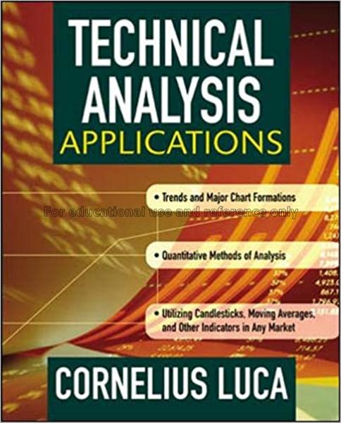 Technical analysis applications / Cornelius Luca...