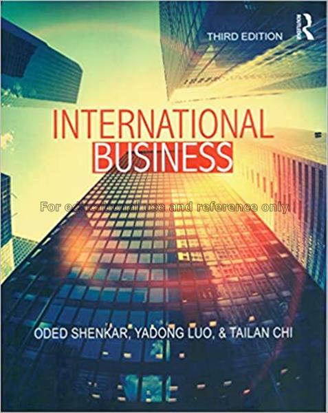 International business / Oded Shenkar, Yadong Luo...