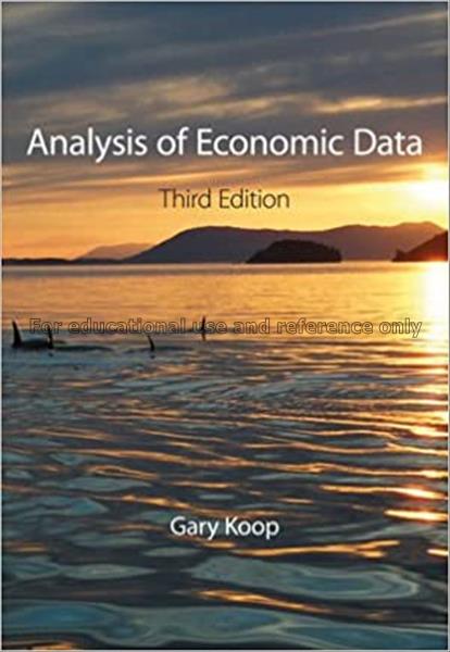 Analysis of economic data / by Gary Koop...