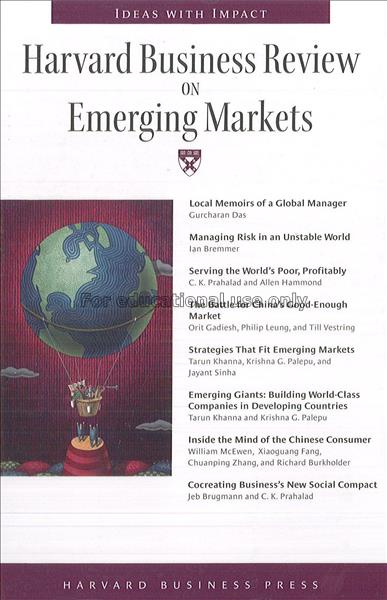 Harvard business review on emerging markets / Harv...