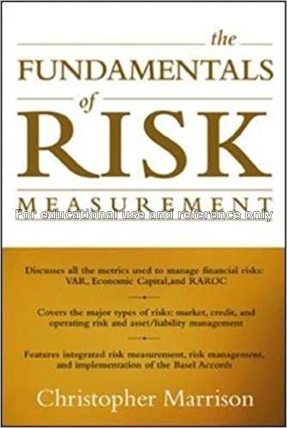 The fundamentals of risk measurement / Chris Marri...